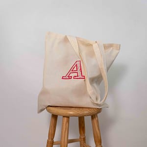 Tote bag con inicial